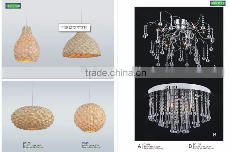 Modern Wooden Pine Cone Pendant Lamp / Pendant Light