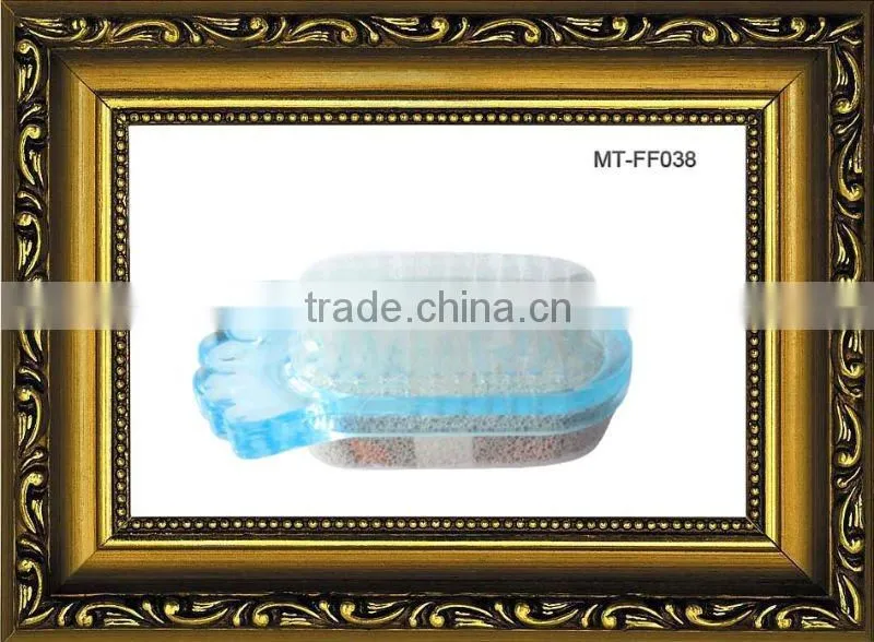 2-way pumice pedicure stone foot scrubber and brush
