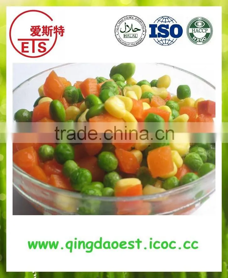 For exported Chinese high quality with competitive price's frozen mixed vegetables