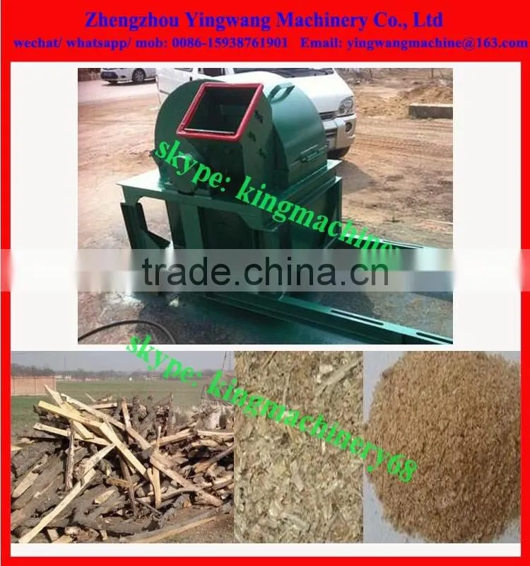 drum/ disc type wood log crushing machine