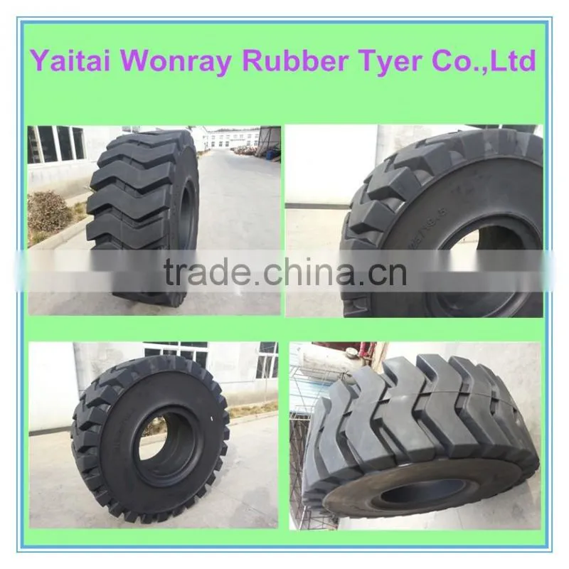 best quality competitive price solid otr tires 23.5r25 with rims 19.50-25 on sale for off the road vehicles