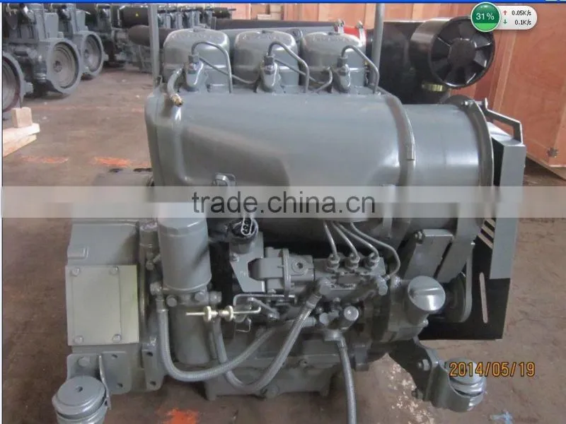 Air cooling 3-cylinder Deutz f3l912 diesel engine for water pump