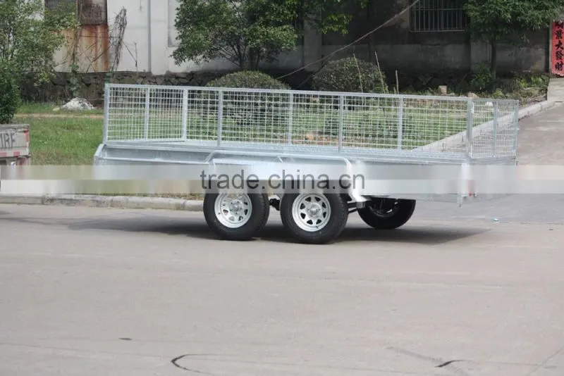 Hot selling weled tandem cage trailer 10x6/12x6