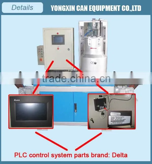 Automatic efficient energy saved closing machine cans, customized available