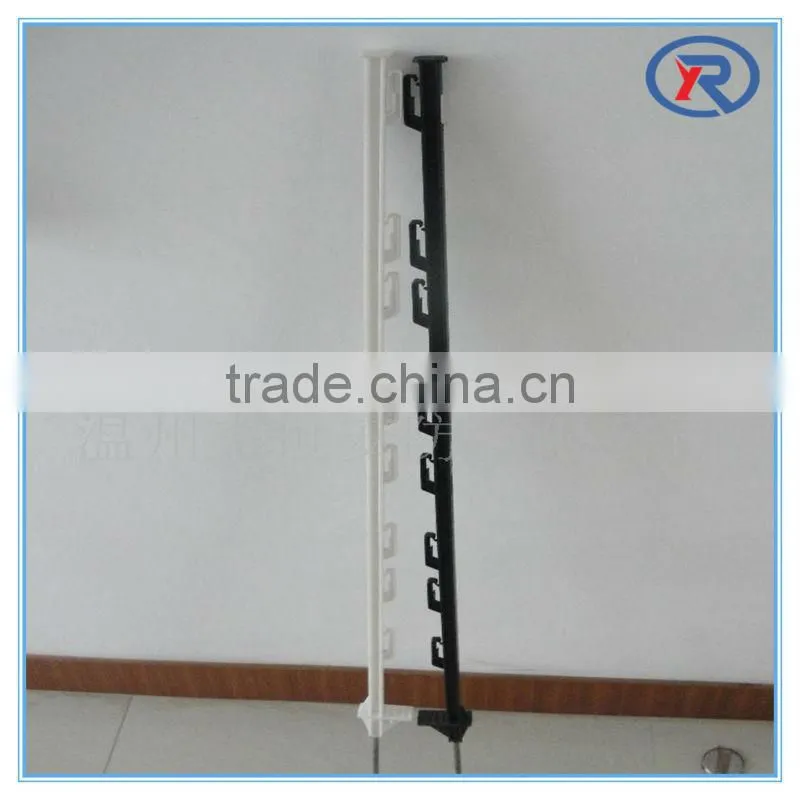 Y Star Picket fence post with black bitumen coated