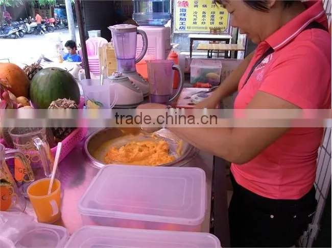 New Style -30 C degree Fried Ice Cream Machine double pan