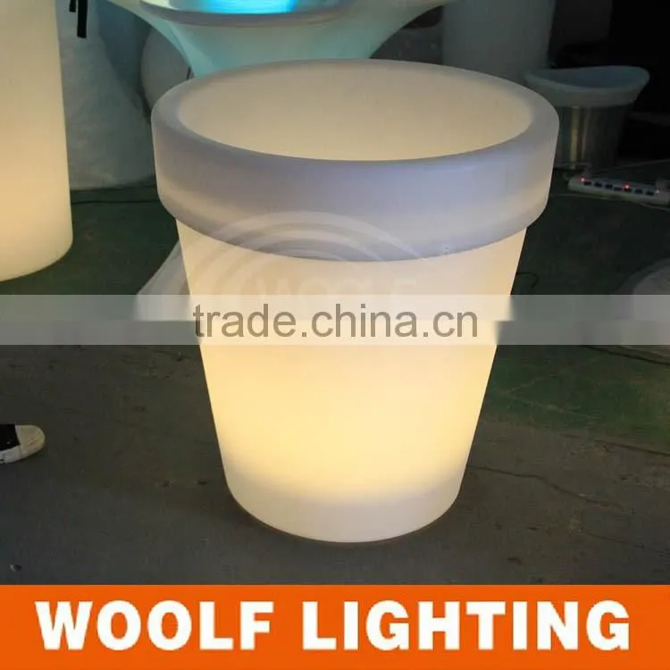 cheap planters led flower pot tall plastic light flower pots