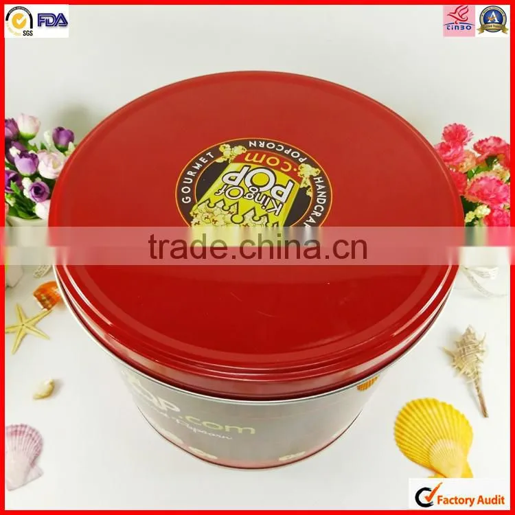 first grade round High quality new year gift packaging tin box