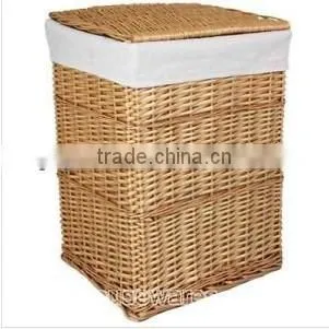 Linyi hotsale wicker trash can baskets with handle from manufacturer