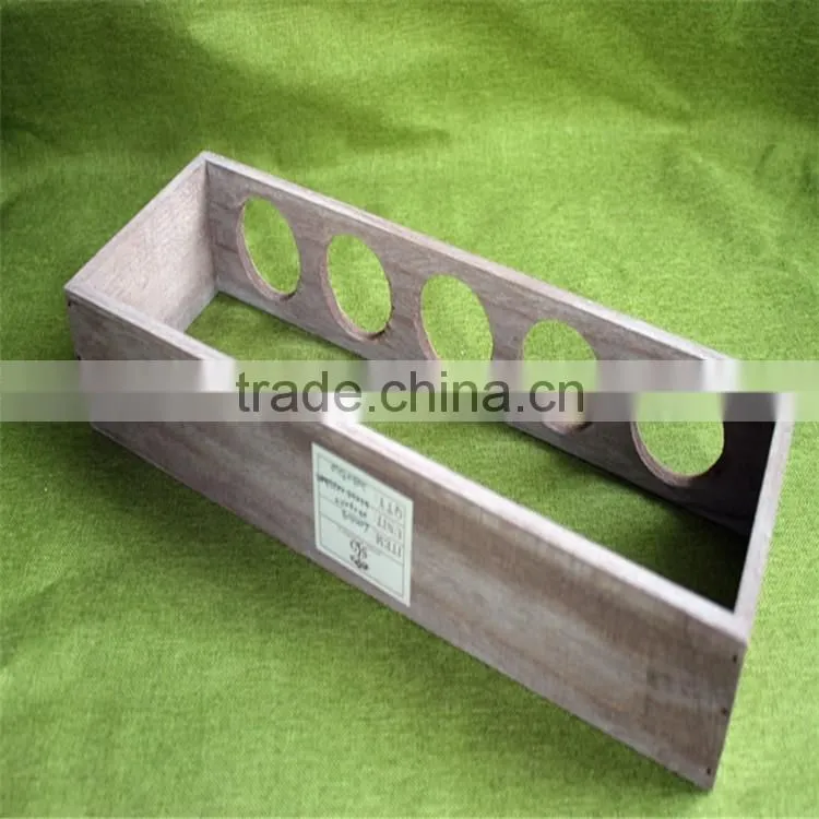 Antique color finishing Function of wooden test tube rack for sale