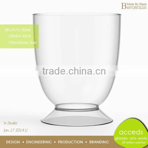 Custom Ti-Borosilicate Glass Novelty Mini Dessert Cup