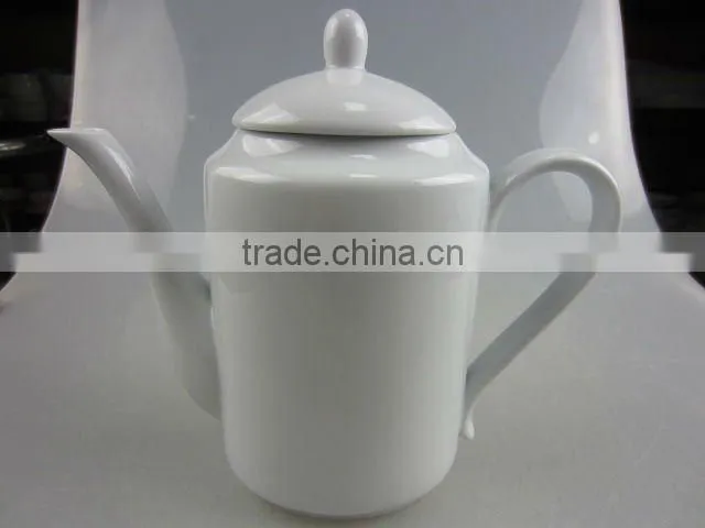 White porcelain coffee tea pot