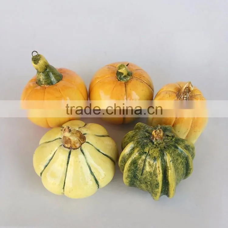 Custom halloween decor resin pumpkin candle holder