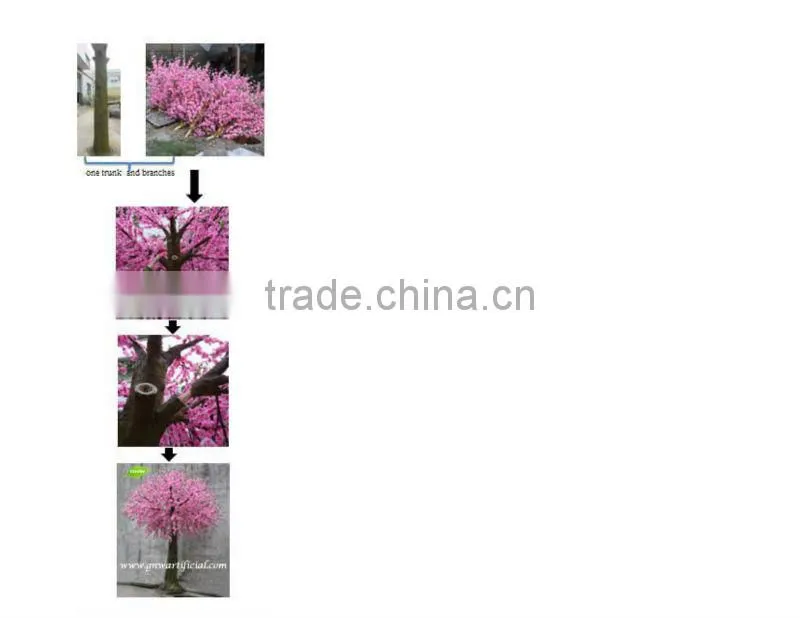 GNW BLS069 High Simulation cherry blossom mini trees Table Centerpieces home landscaping