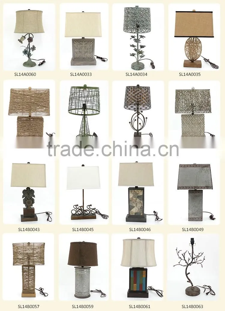 Ancient Style Wood Elegant Table Lamps
