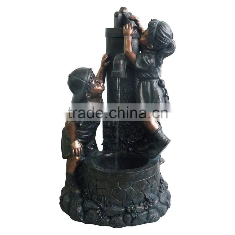 Pure Garden Boy and Girl Water Fountain