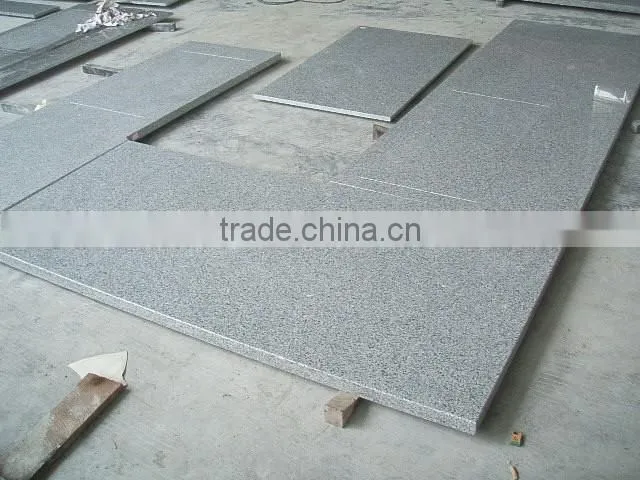 Chinese Grey white granite U shape kitchen countertop