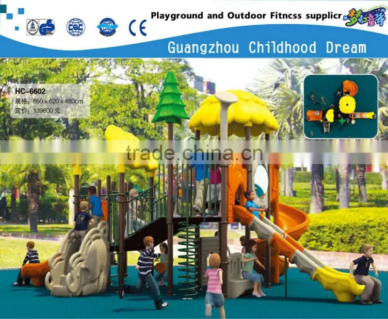 EN 1176 COMPLIANCE PLAYGROUND EQUIPMENT , ANTIQUE NEW OUTDOOR PRESCHOOL PLAYGROUND EQUIPMENT (HC-6702)