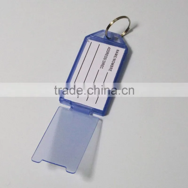 Hot-Sell cheap plastic blank insert paper key tags