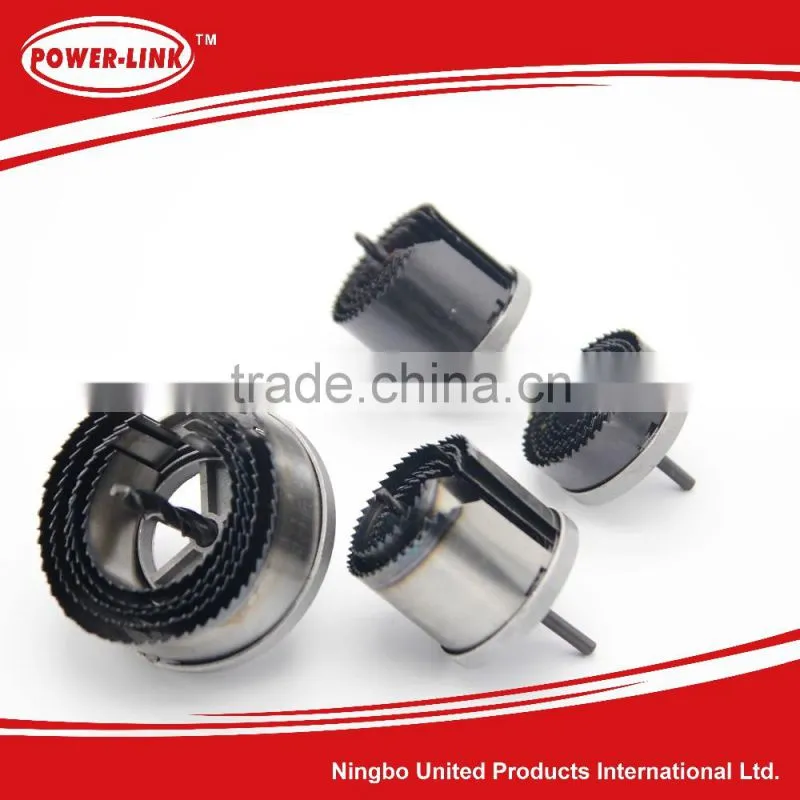 7pc Carbon steel hole saw set