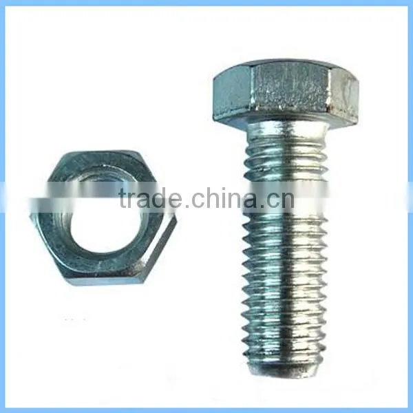 8.8 Grade Black and Galvanized DIN933 Hex Bolt & Nut