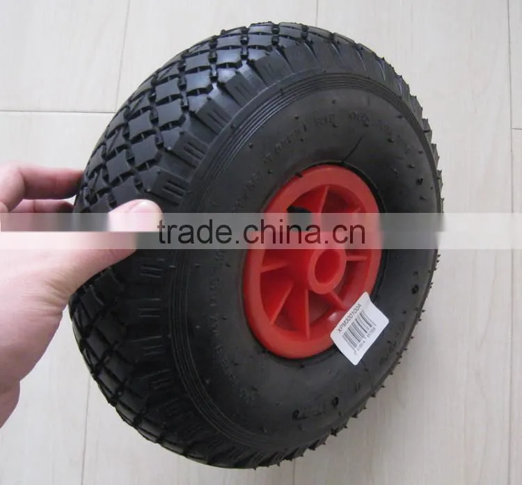 wheel barrow 10 inch 4.0-4 pneumatic rubber wheel
