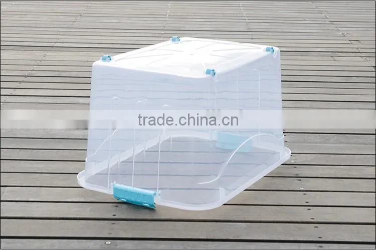 Household Packing Plastic Storage Container with Wheels