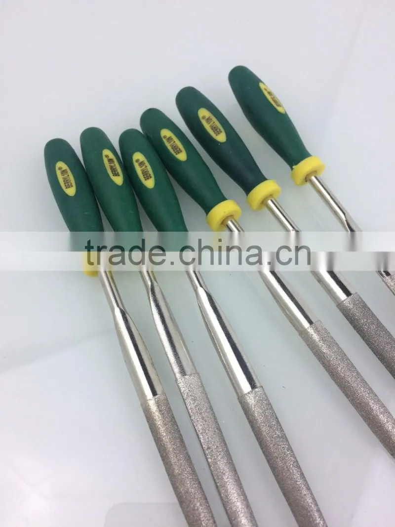 BERRYLION half round diamond file length 140mm with soft grip