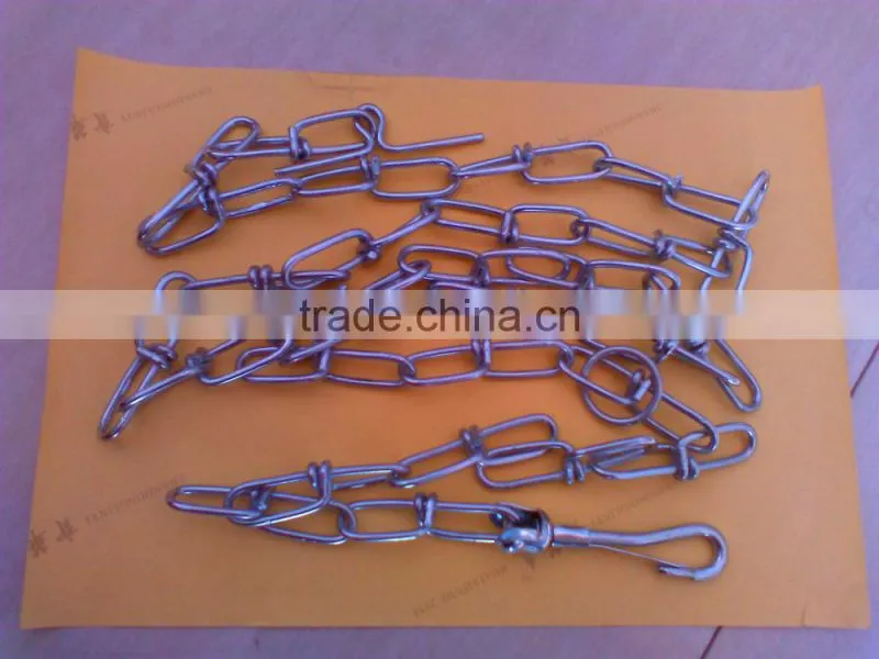 electrical galvanized different color pet chain