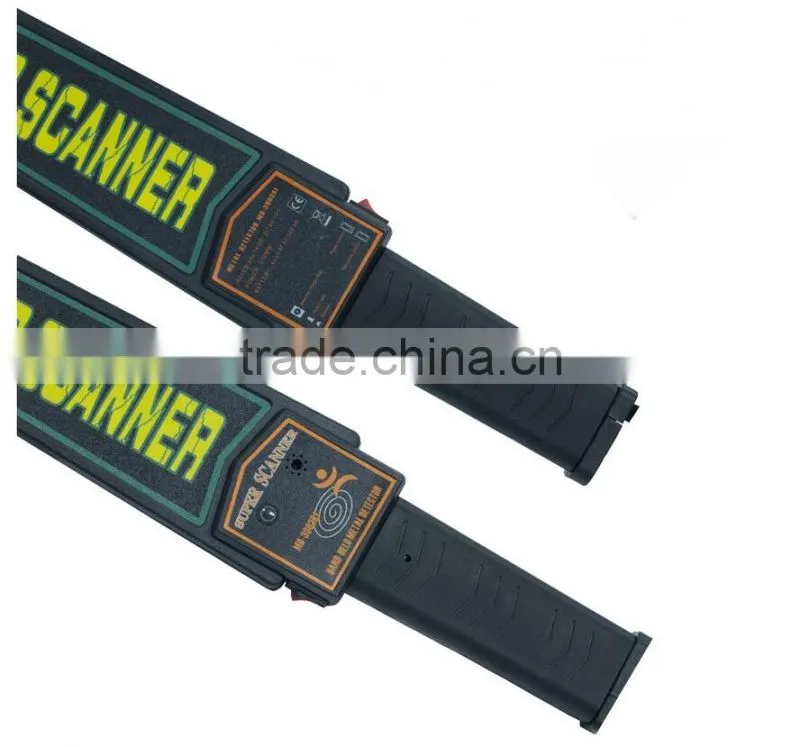 Super Body Scanner Hand Held Metal Detectors / superwand handy detectors with led lights