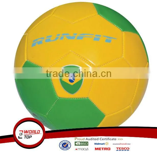 Brazil flag promotional football