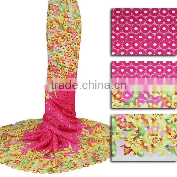 African Guipure Cord Lace Fabrics 3D Nigerian Lace For Weddings