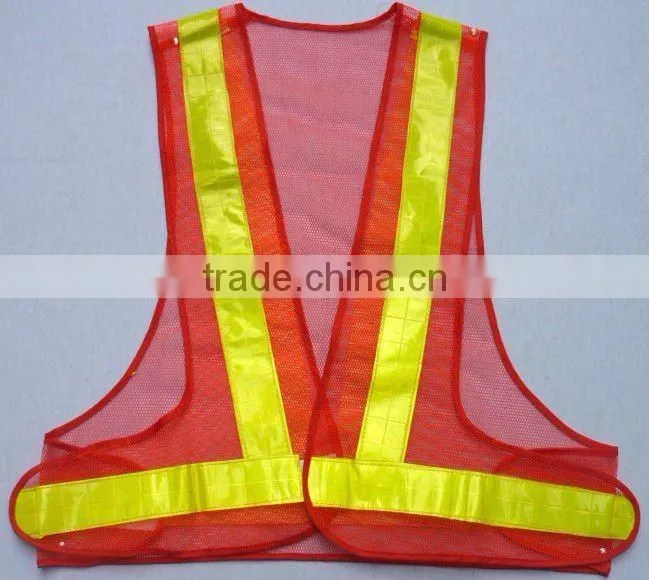 best seller Reflective safety Vest/safety garments/cheap reflective vest/Yellow,orange Red