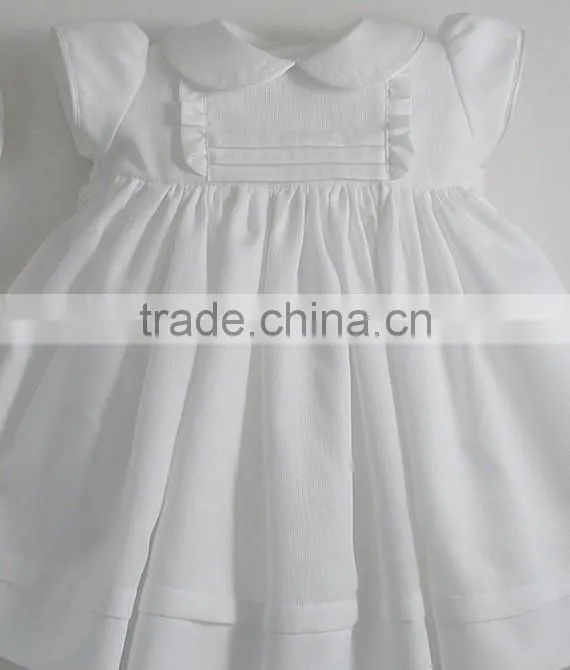 2017 Hot Selling Fashion White Baby Girl Clothing Set