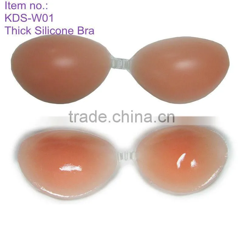 Liftup size up comfortable silicone gel padded silicone brassiere