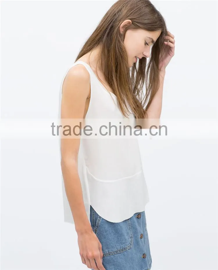 Bulk women tank top with pocket wholesale