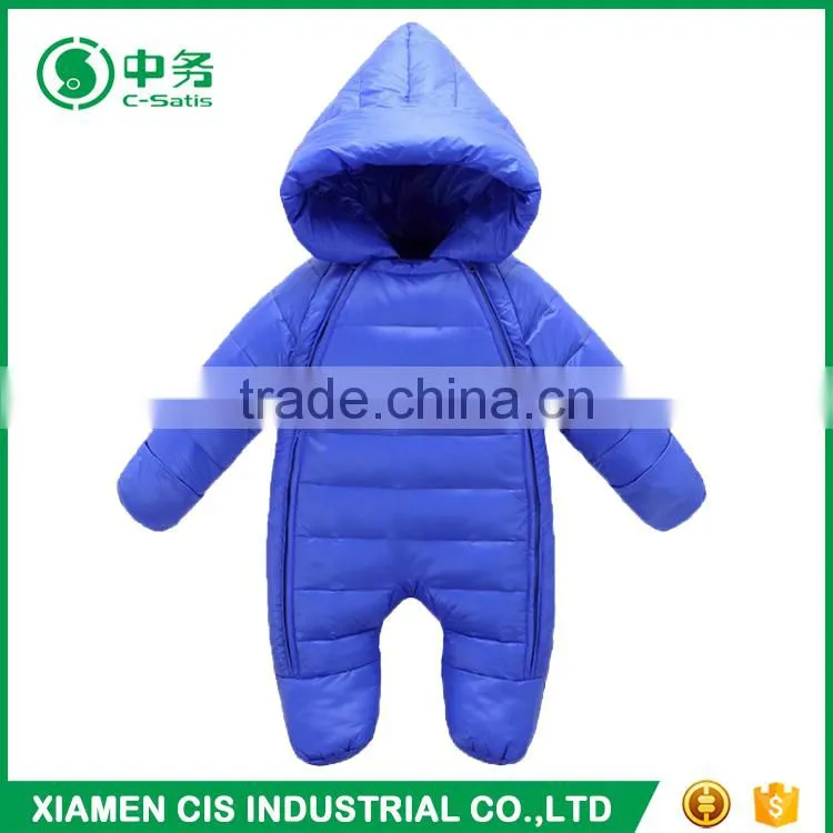 High Quality Baby Winter Clothes Set Cotton Padded Boys and Girl Blank Romper