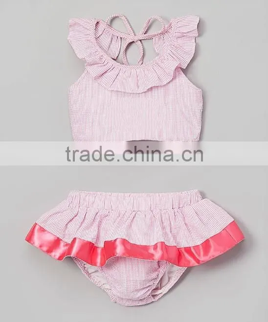 Girls beachwear 2 piece suit swimwear best selling products 2017 in usa