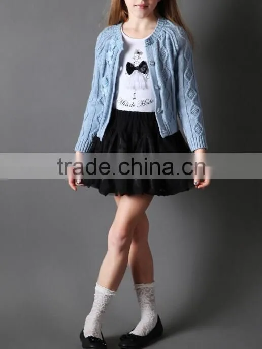 2014 girls latest sweaters winter children's clothing