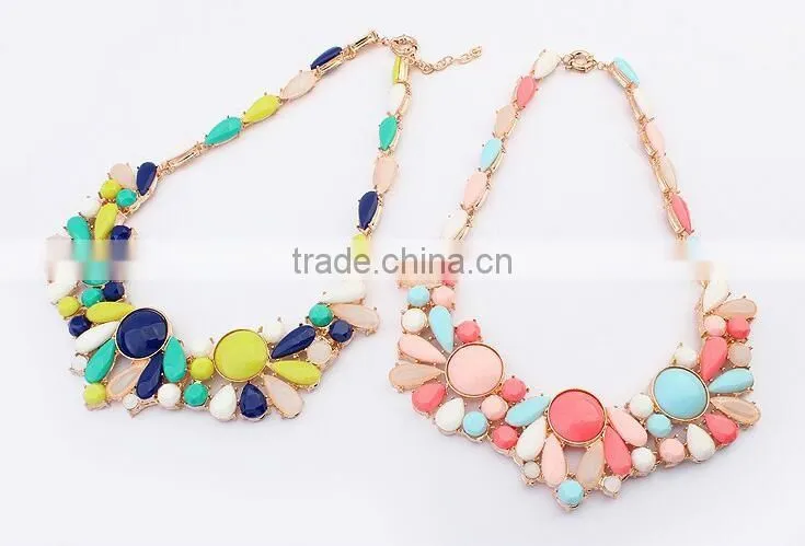 F20032N New Style Diamond Metal Jewelry Chain Necklace