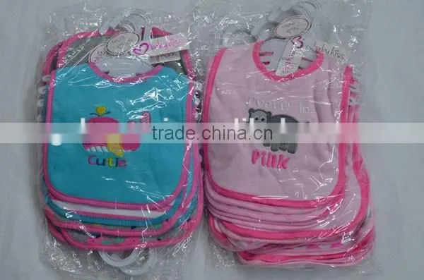 2016 China supplier baby bibs 100% cotton