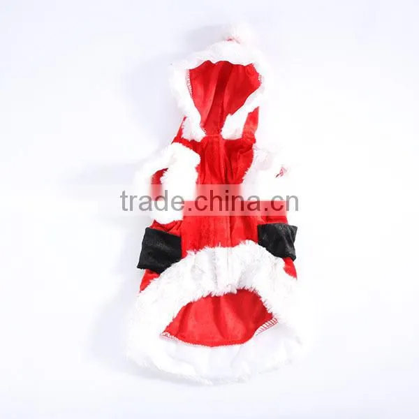 Wholesale Pet Puppy Dog Christmas Clothes Santa Claus Costume Outwear Coat Apparel Hoodie