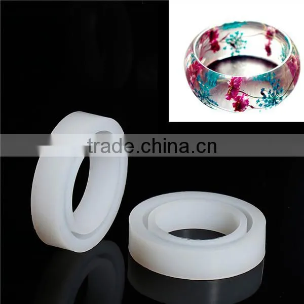 Silicone Resin Mold Bracelet White 8.3cm Dia.