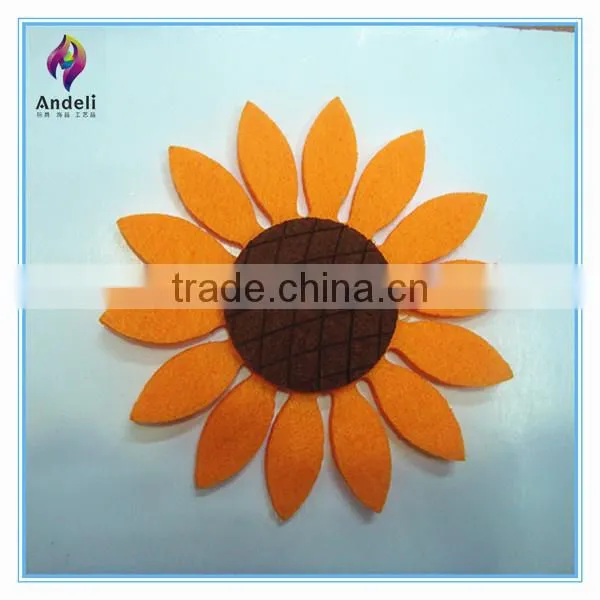 wholesale handmade sunflower die cut felt flower shapes