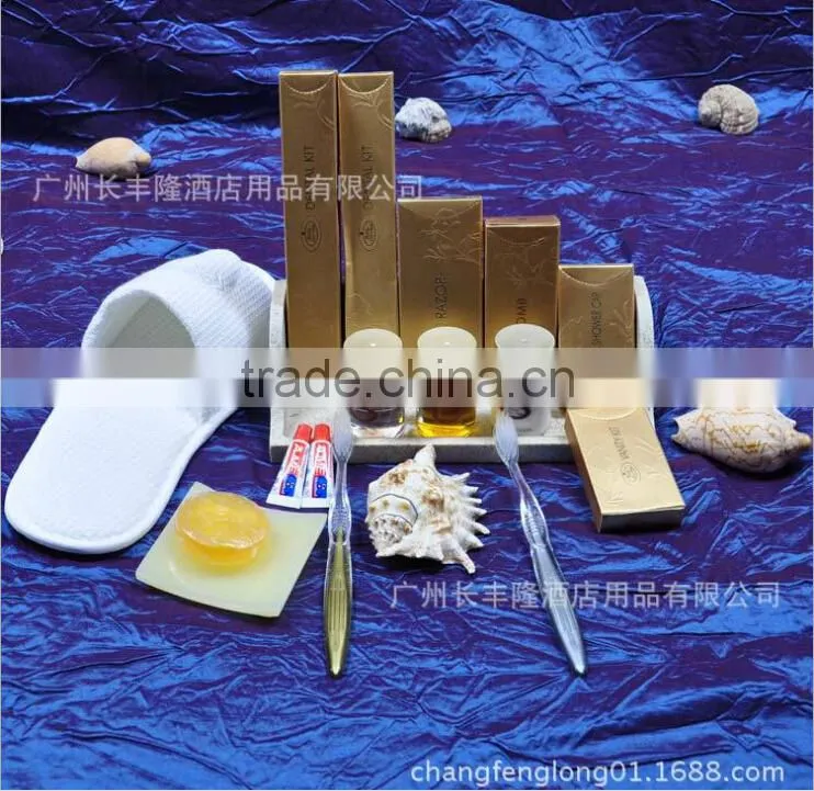 Wholesale guang zhou disposable luxury hotel supplies amenities set
