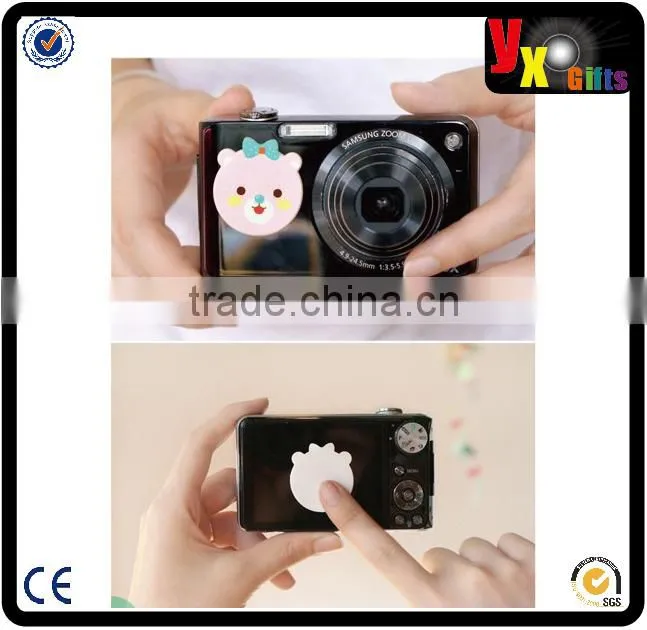 Cleanser Type and PVC,PVC UV printing+foam+microfiber cloth+dust plug Material cellphone wipes
