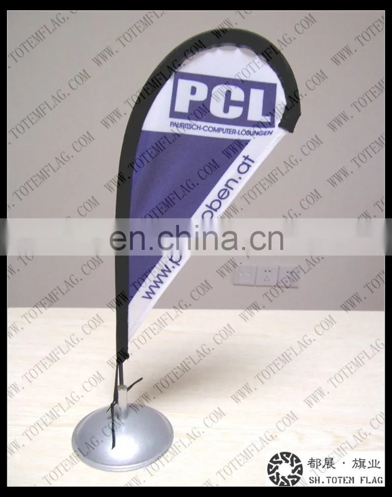 Cheap Custom Pennant Flags with Mini Table Flag Stand