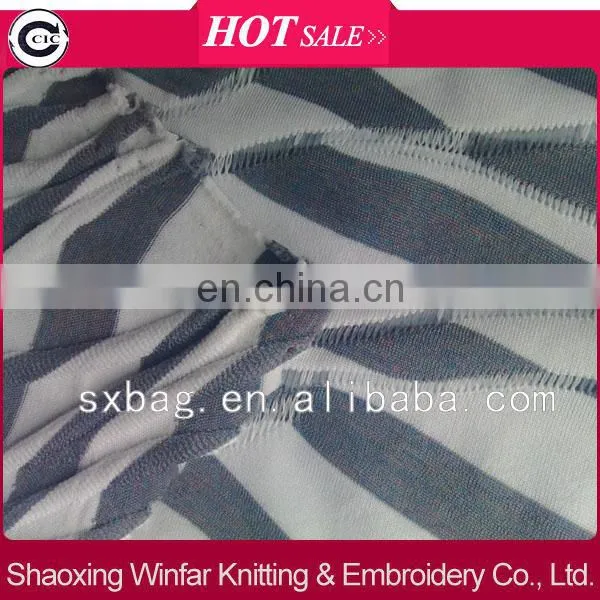 DTY yarn dyed knitting frivolous dress order jacquard fabrics for lady dress garment