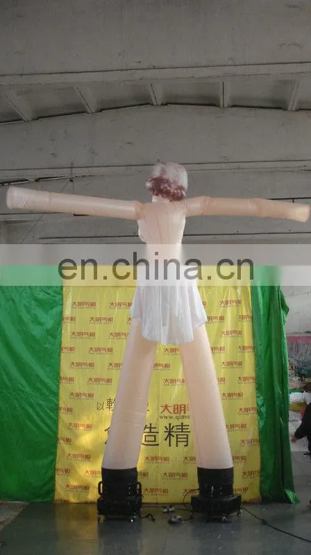 customized new design giant led inflatable air dancer of Marilyn Monroe