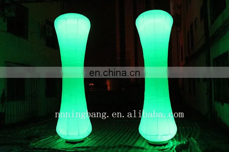 outdoor decorative pillars inflatable led pillar for sale